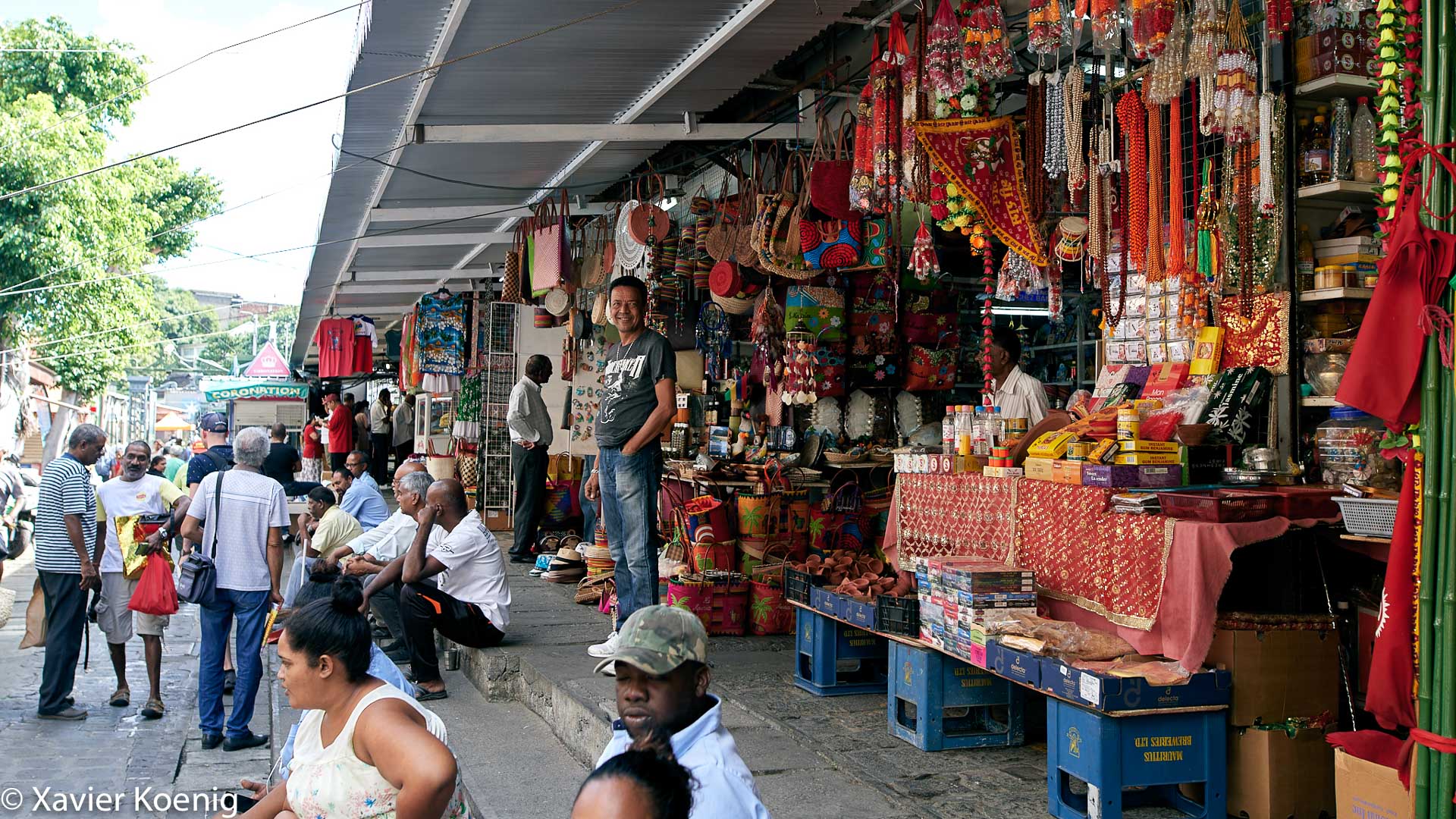 Marknaden i Port Luis Mauritius